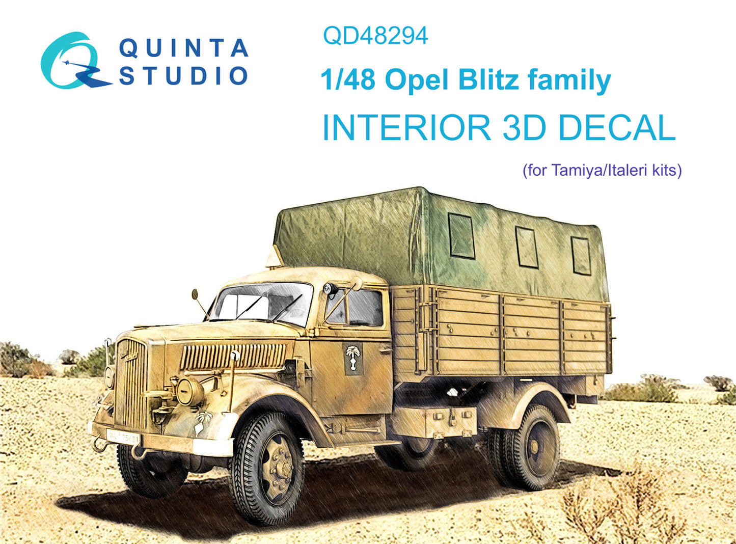 Quinta Studio QD48294 1:48 Opel Blitz Family 3D Interior Decal