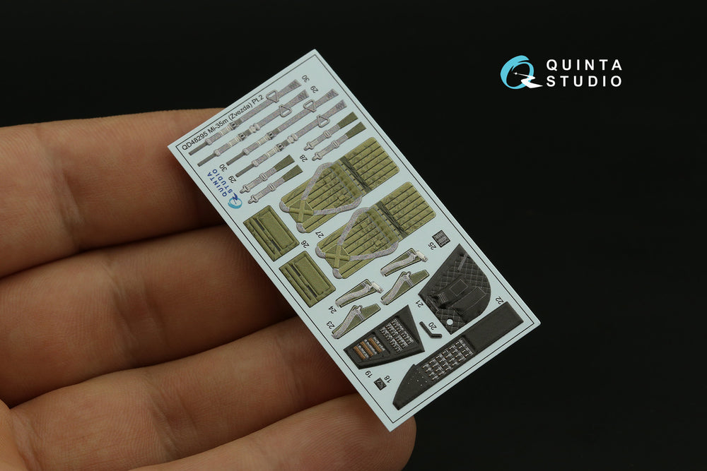 Quinta Studio QD48295 1:48 Mil Mi-35M 3D-Printed Interior Decals