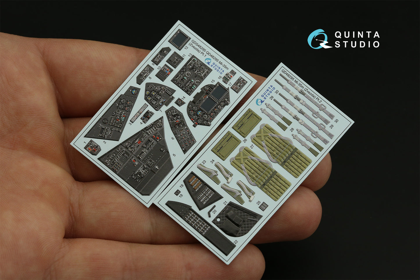 Quinta Studio QD48295 1:48 Mil Mi-35M 3D-Printed Interior Decals