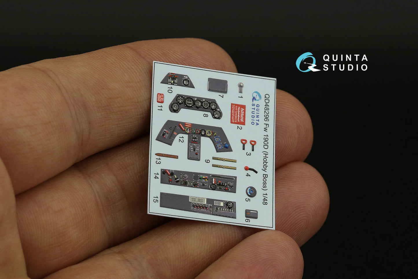 Quinta Studio QD48296 1:48 Fw-190D-9 3D Interior Decal