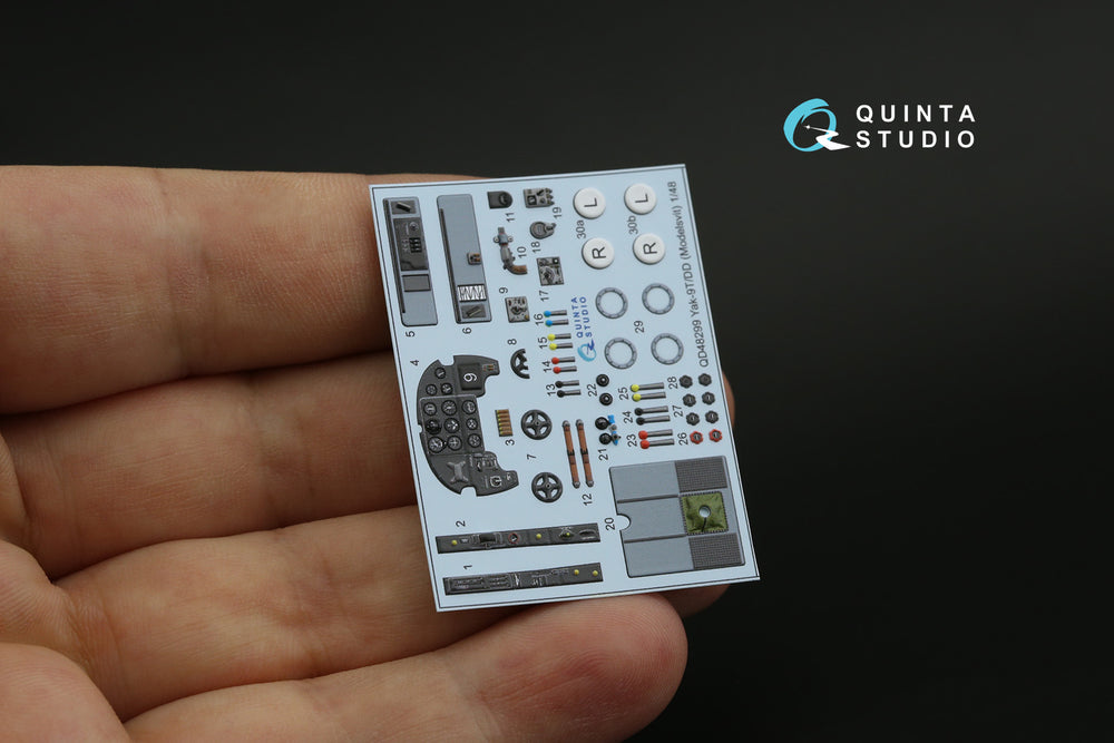 Quinta Studio QD48299 1:48 Yak-9DD/T 3D Interior Decal