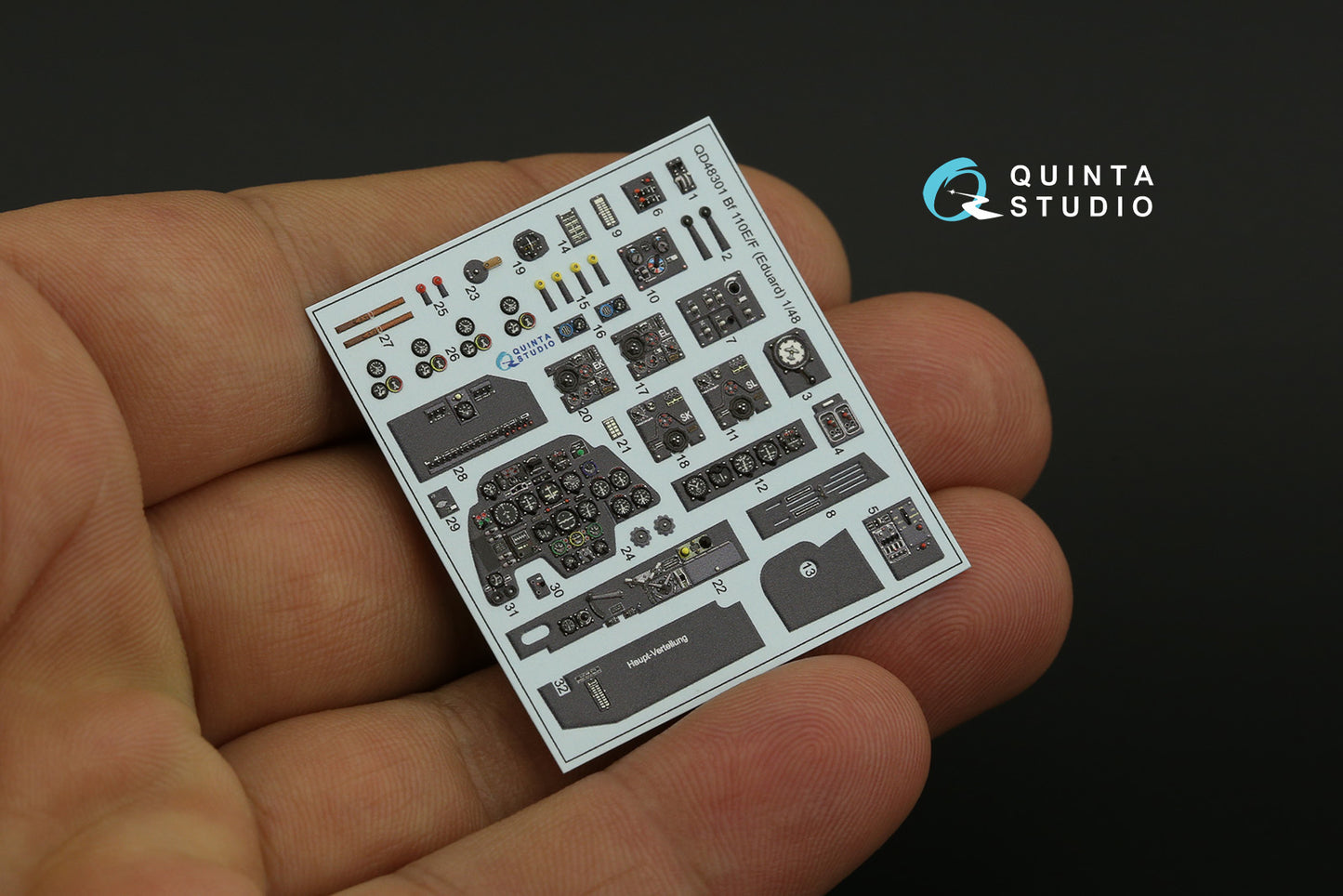 Quinta Studio QD48301 1:48 Bf-110E/F 3D Interior Decal