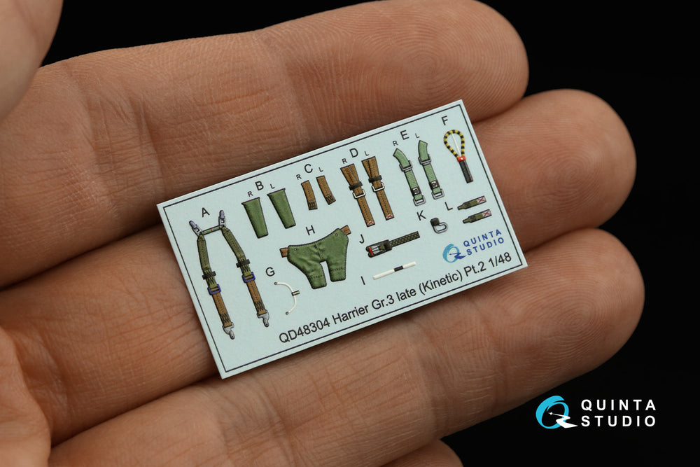 Quinta Studio QD48304 1:48 Harrier Gr.3 Late 3D Interior Decal