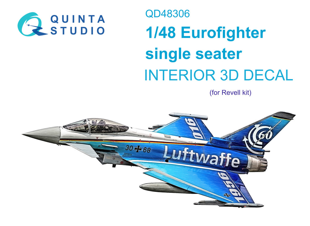 Quinta Studio QD48306 1:48 EF-2000A Typhoon 3D Interior Decal
