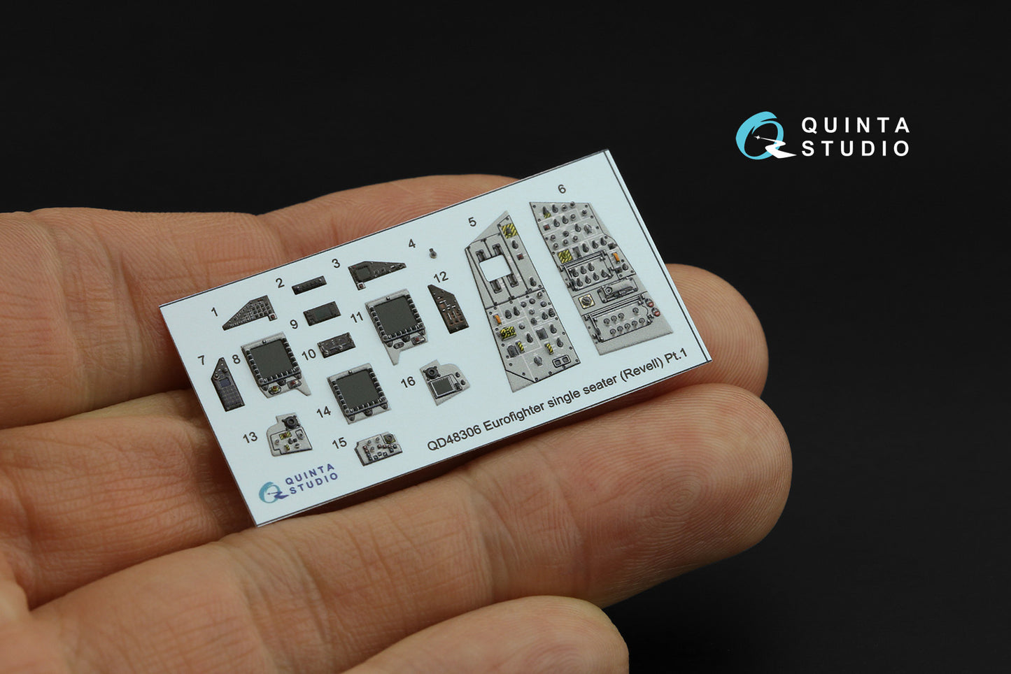 Quinta Studio QD48306 1:48 EF-2000A Typhoon 3D Interior Decal