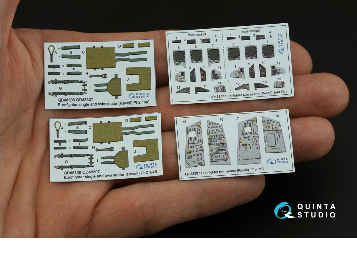 Quinta Studio QD48307 1:48 EF-2000B Typhoon 3D Interior Decal