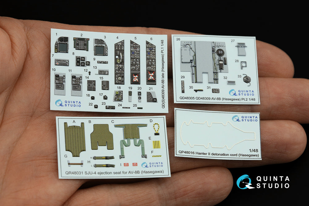 Quinta Studio QD48309 1:48 AV-8B Late Harrier 3D Interior Decal