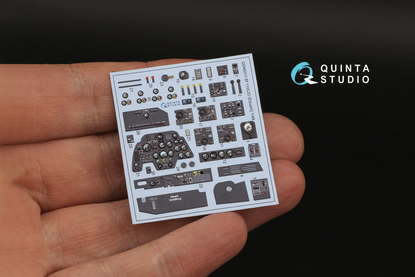 Quinta Studio QD48311 1:48 Bf-110C/D 3D Interior Decal