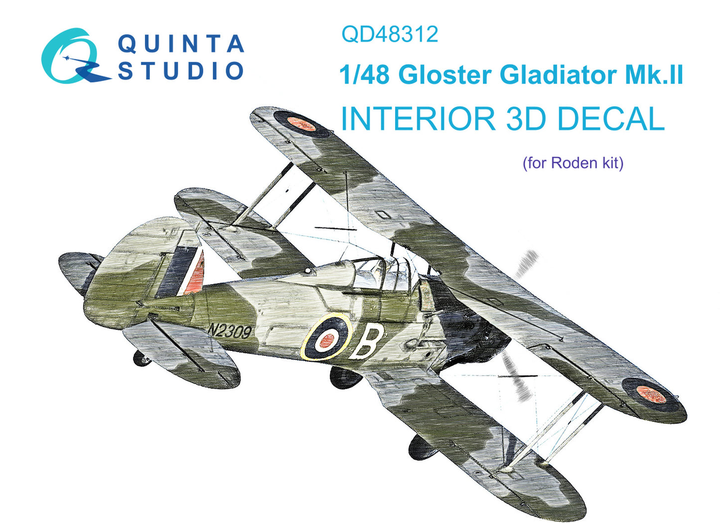 Quinta Studio QD48312 1:48 Gladiator Mk.II 3D Interior Decal