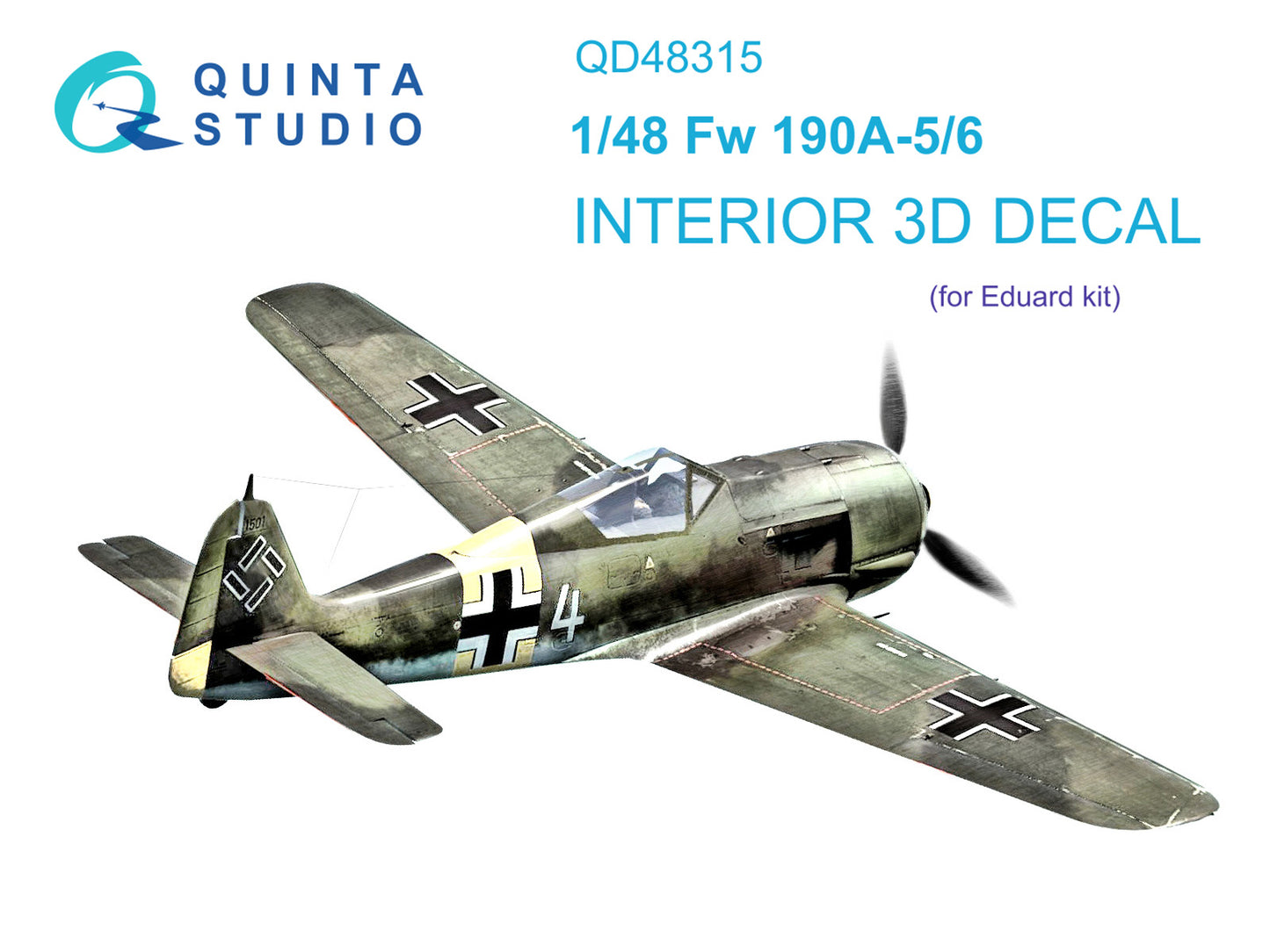 Quinta Studio QD48315 1:48 Fw-190A-5/6 3D Interior Decal