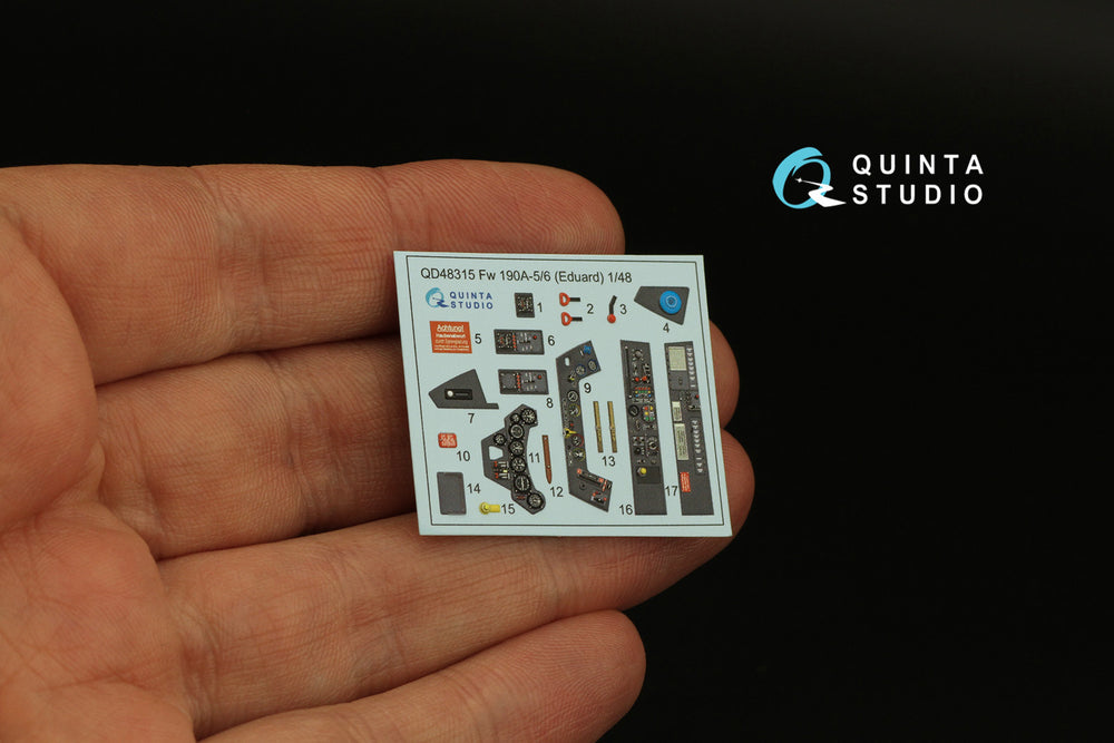 Quinta Studio QD48315 1:48 Fw-190A-5/6 3D Interior Decal