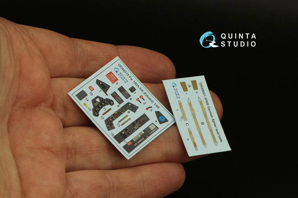 Quinta Studio QD48315 1:48 Fw-190A-5/6 3D Interior Decal