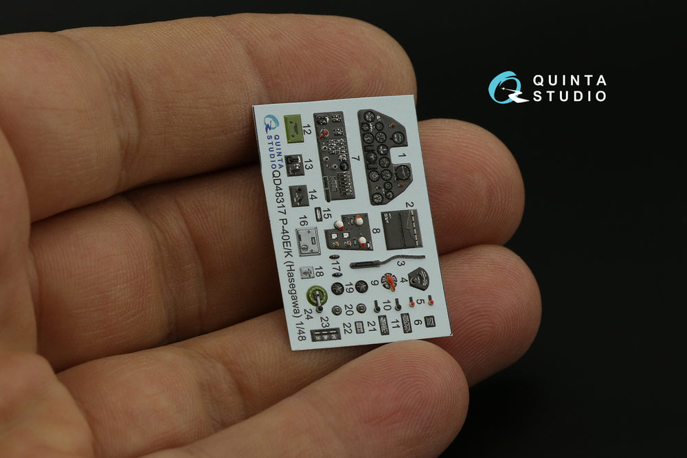 Quinta Studio QD48317 1:48 P-40E/K Kittyhawk 3D Interior Decal
