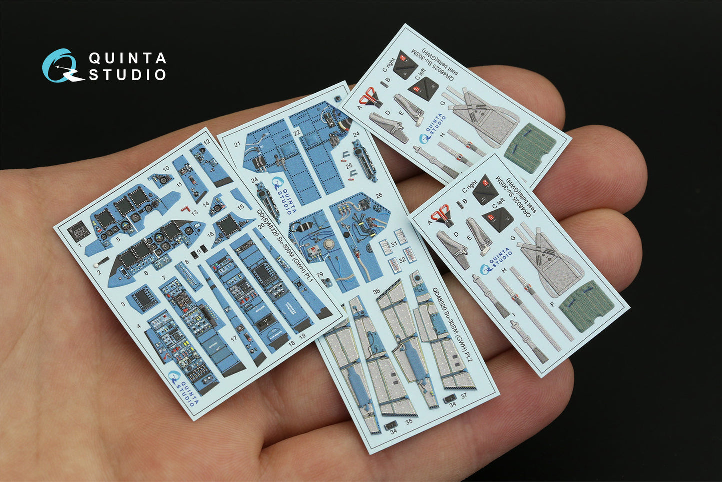 Quinta Studio QD48320 1:48 Sukhoi Su-30SM 3D-Printed Interior Decals