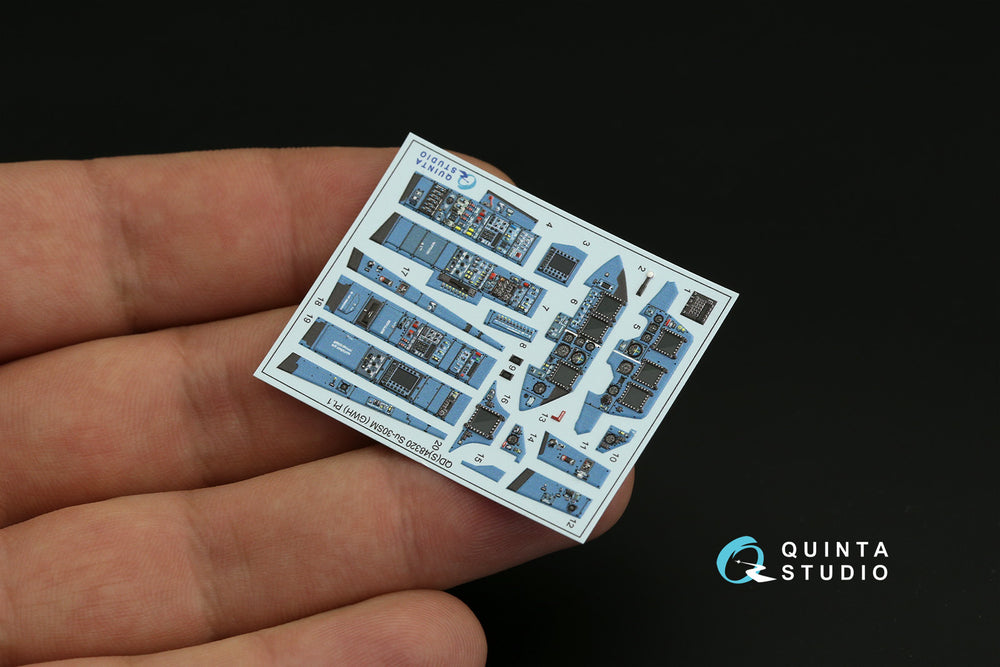 Quinta Studio QD48320 1:48 Sukhoi Su-30SM 3D-Printed Interior Decals