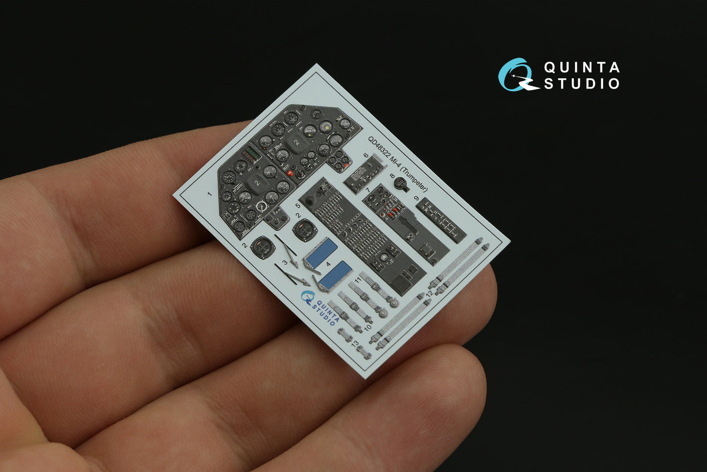 Quinta Studio QD48322 1:48 Mil Mi-4 3D-Printed coloured Interior on decal paper