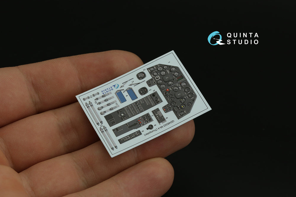Quinta Studio QD48322 1:48 Mil Mi-4 3D-Printed coloured Interior on decal paper
