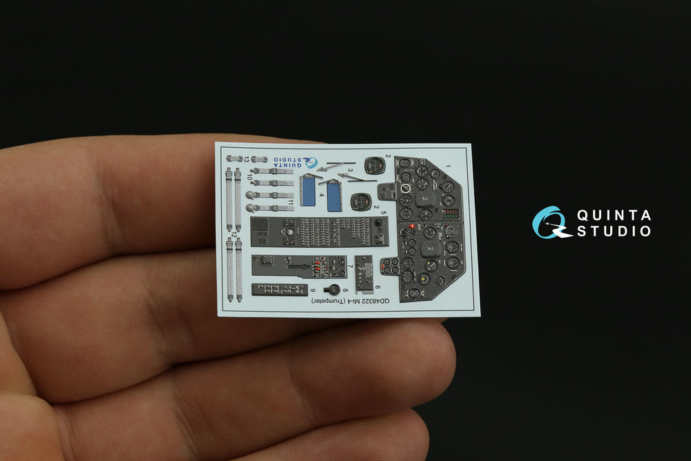 Quinta Studio QD48322 1:48 Mil Mi-4 3D-Printed coloured Interior on decal paper