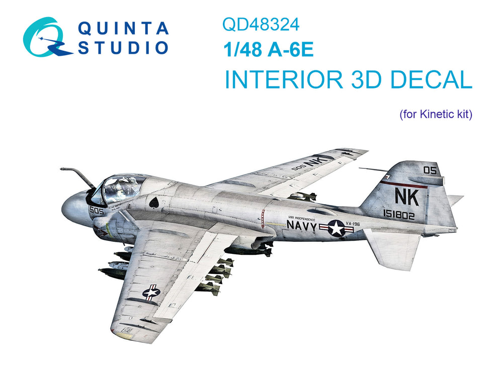 Quinta Studio QD48324 1:48 Grumman A-6E 3D-Printed Interior Decals