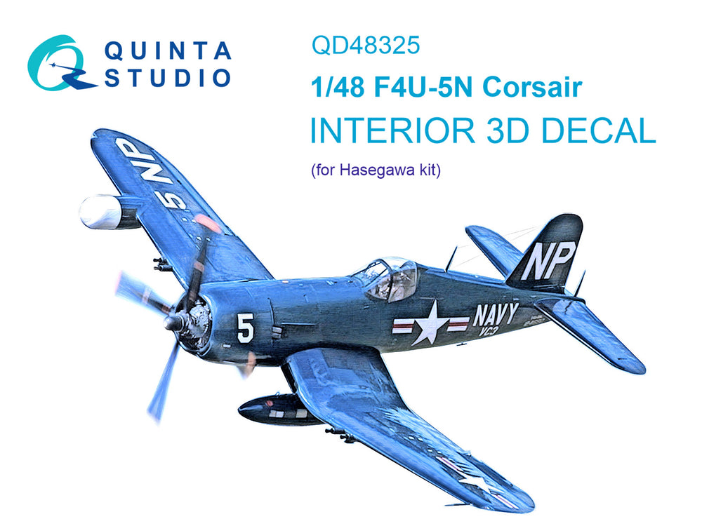 Quinta Studio QD48325 1:48 F4U-5N Corsair 3D Interior Decal