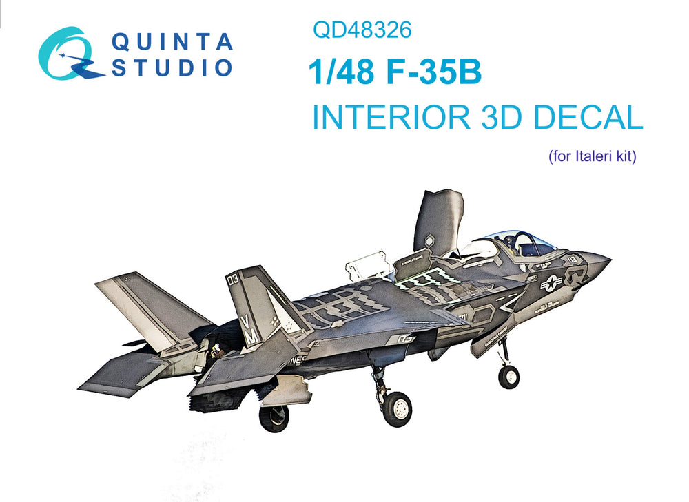 Quinta Studio QD48326 1:48 F-35B Lightning II 3D Interior Decal
