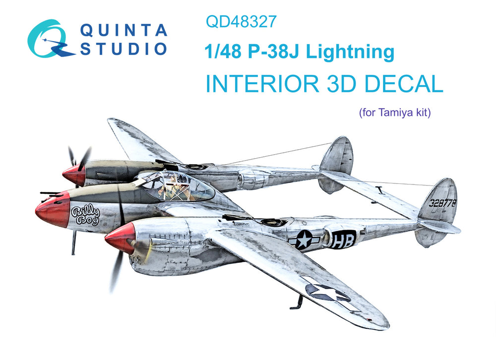 Quinta Studio QD48327 1:48 P-38J Lightning 3D Interior Decal