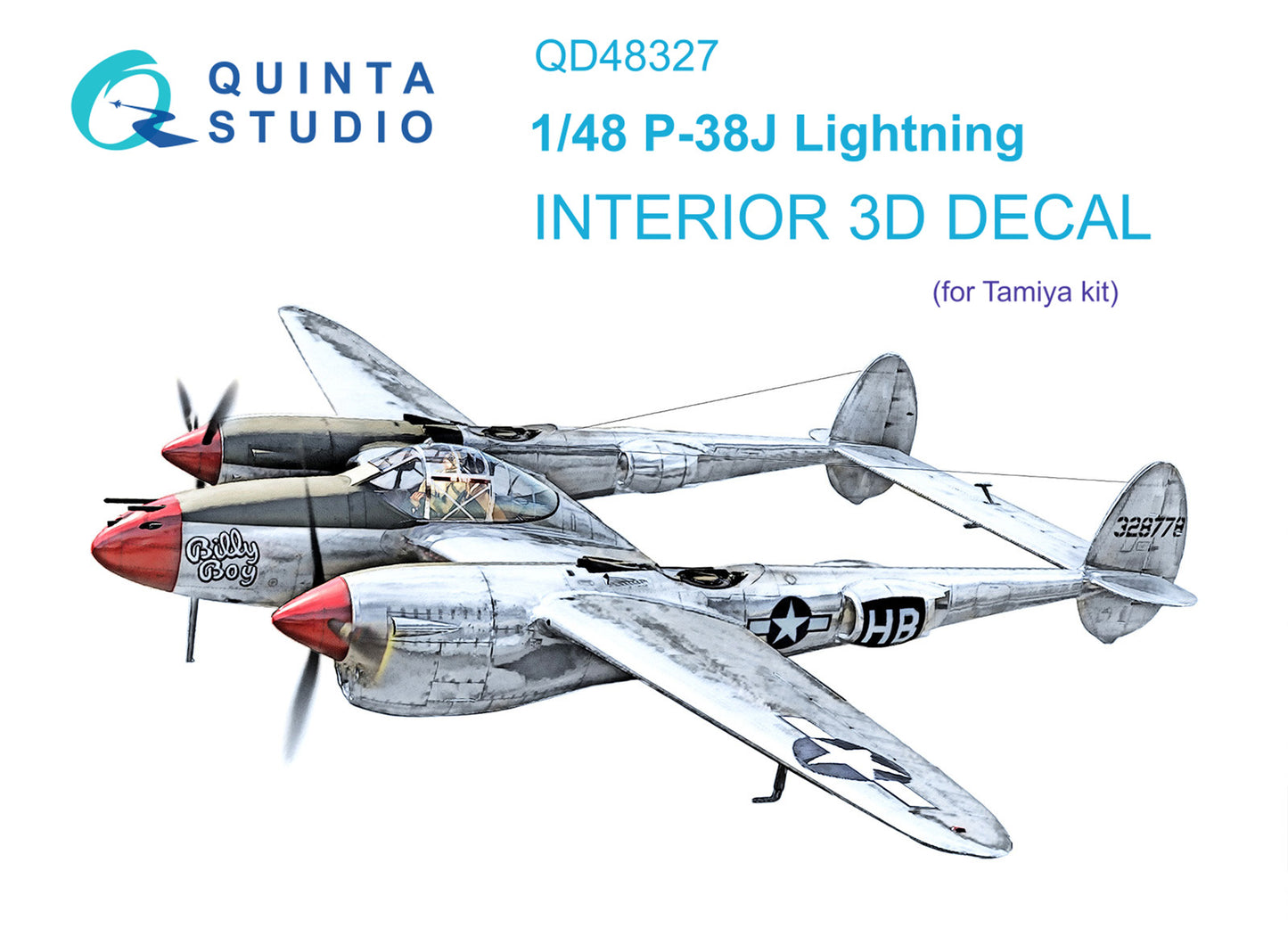 Quinta Studio QD48327 1:48 P-38J Lightning 3D Interior Decal