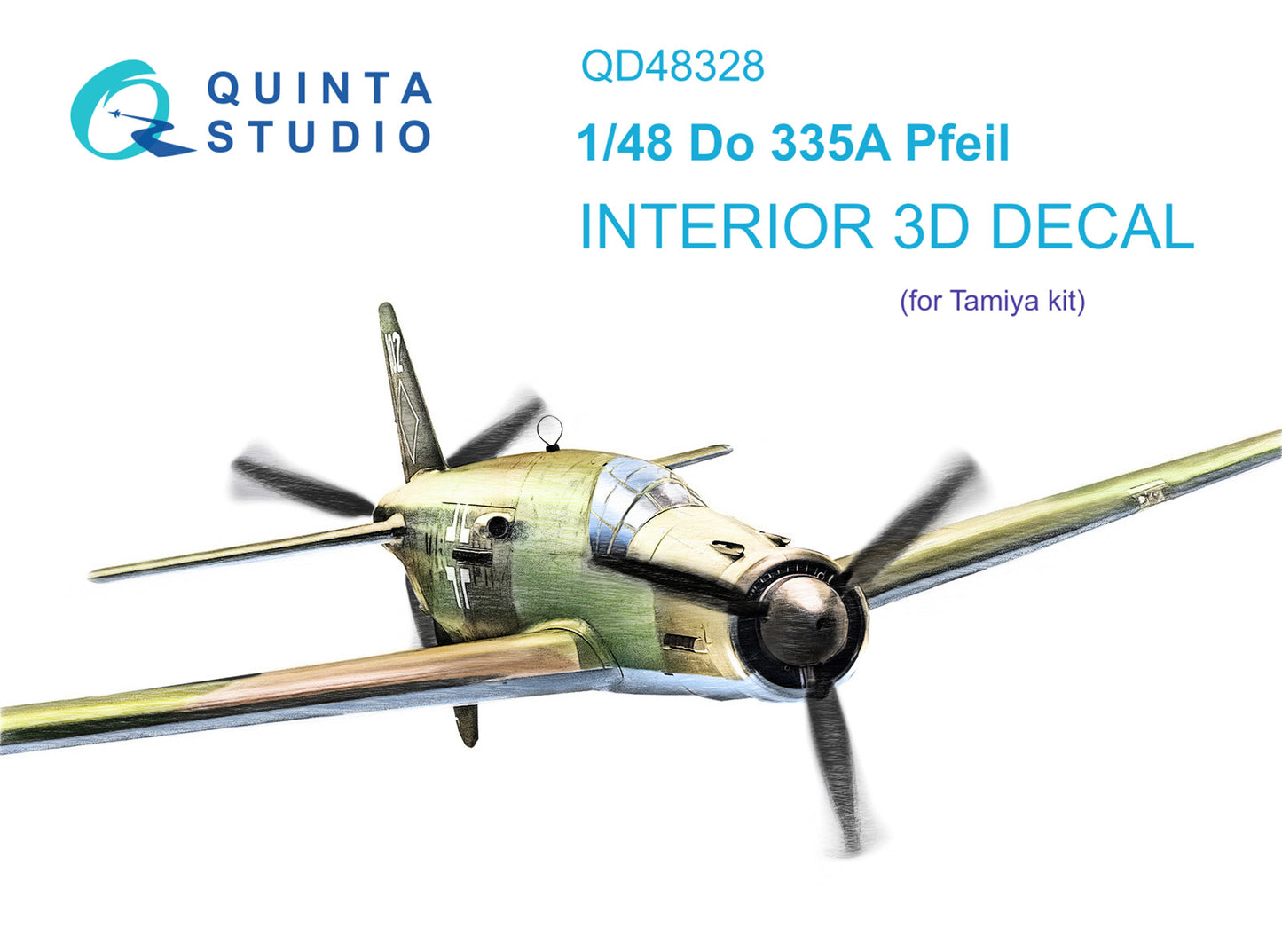 Quinta Studio QD48328 1:48 Do-335A Pfeil 3D Interior Decal