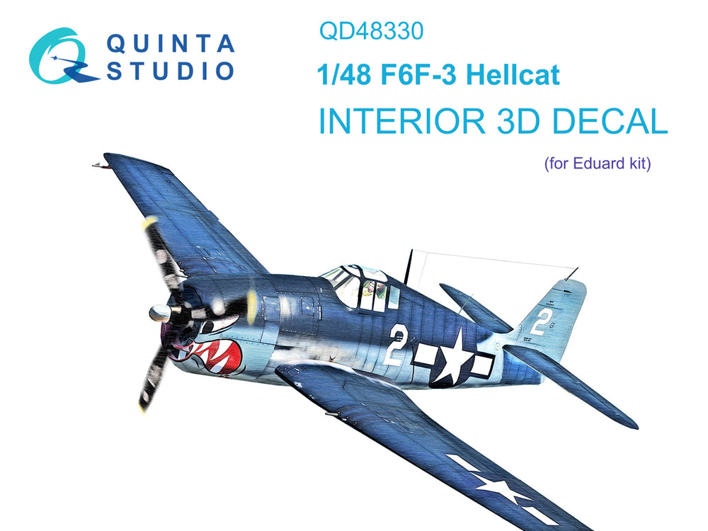 Quinta Studio QD48330 1:48 F6F-3 Hellcat 3D Interior Decal