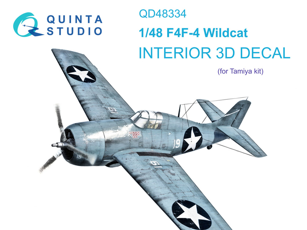 Quinta Studio QD48334 1:48 F4F-4 Wildcat 3D Interior Decal