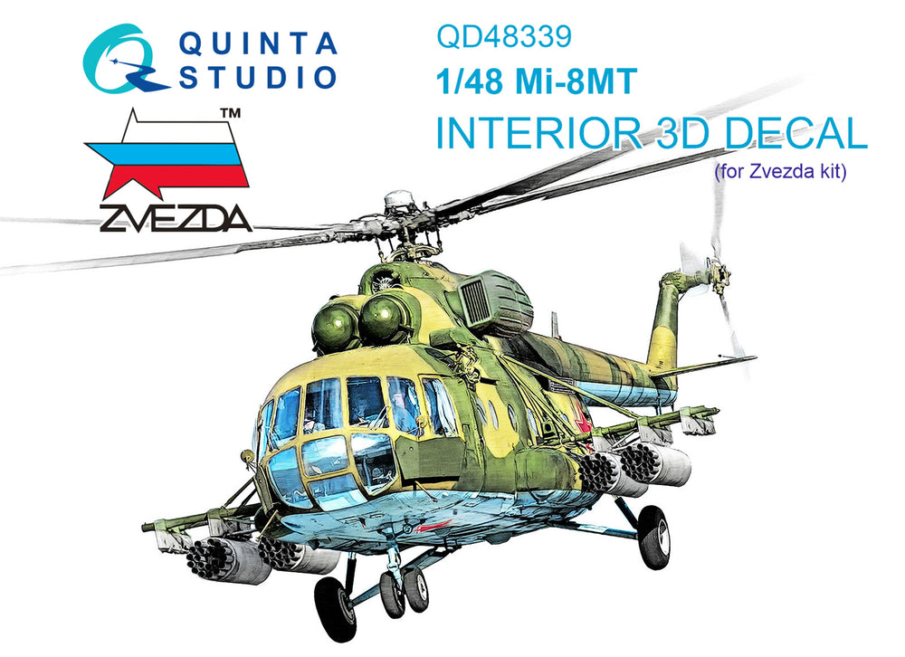 Quinta Studio QD48339 1:48 Mil Mi-8MT 3D-Printed Interior Decals