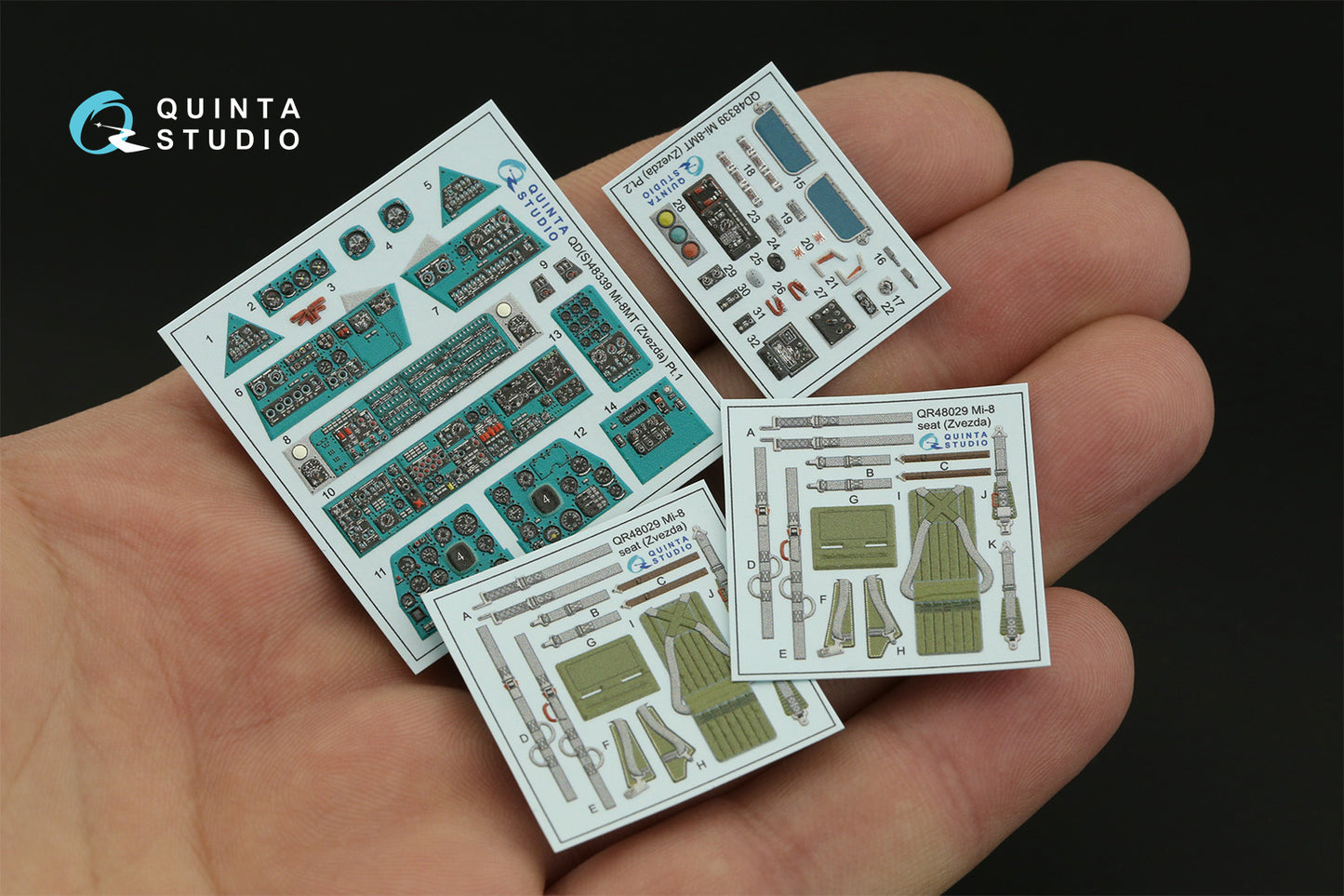 Quinta Studio QD48339 1:48 Mil Mi-8MT 3D-Printed Interior Decals