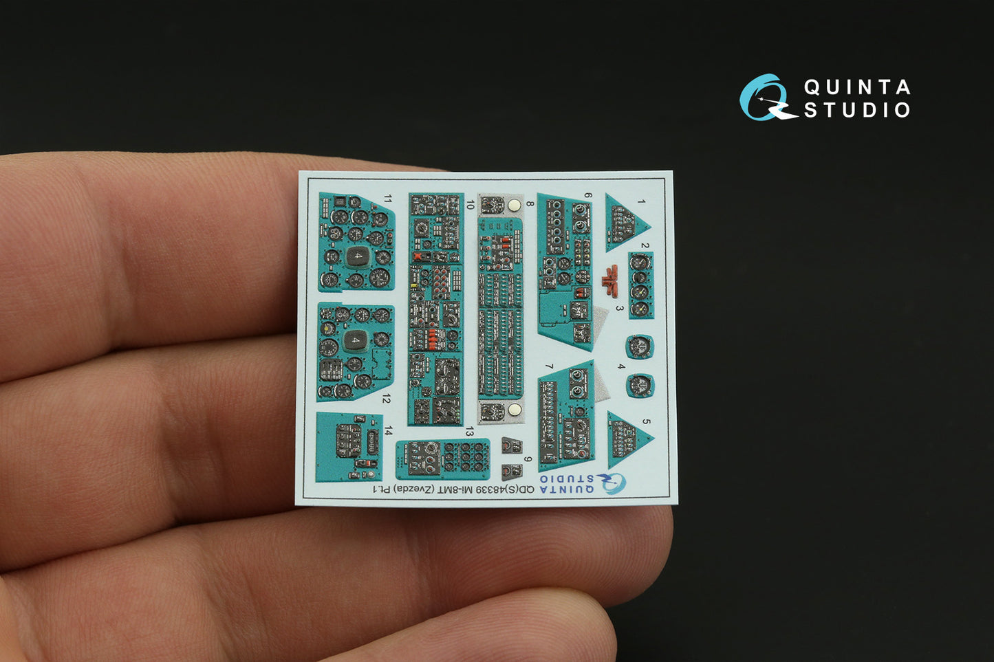 Quinta Studio QD48339 1:48 Mil Mi-8MT 3D-Printed Interior Decals