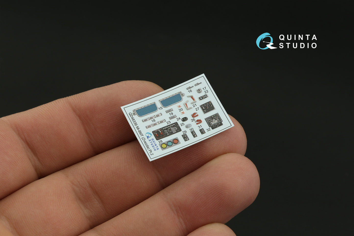 Quinta Studio QD48339 1:48 Mil Mi-8MT 3D-Printed Interior Decals