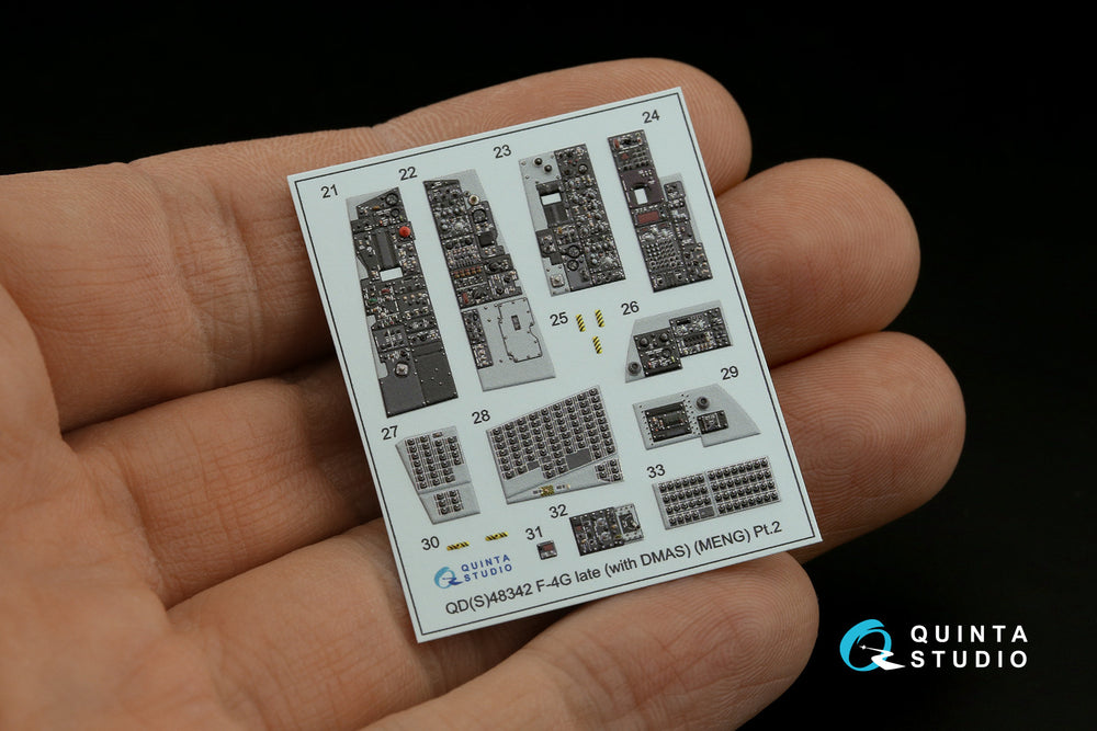 Quinta Studio QD48342 1:48 F-4G Phantom Late 3D Interior Decal