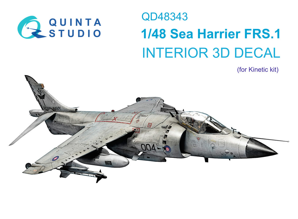 Quinta Studio QD48343 1:48 Sea Harrier FRS.1 3D Interior Decal