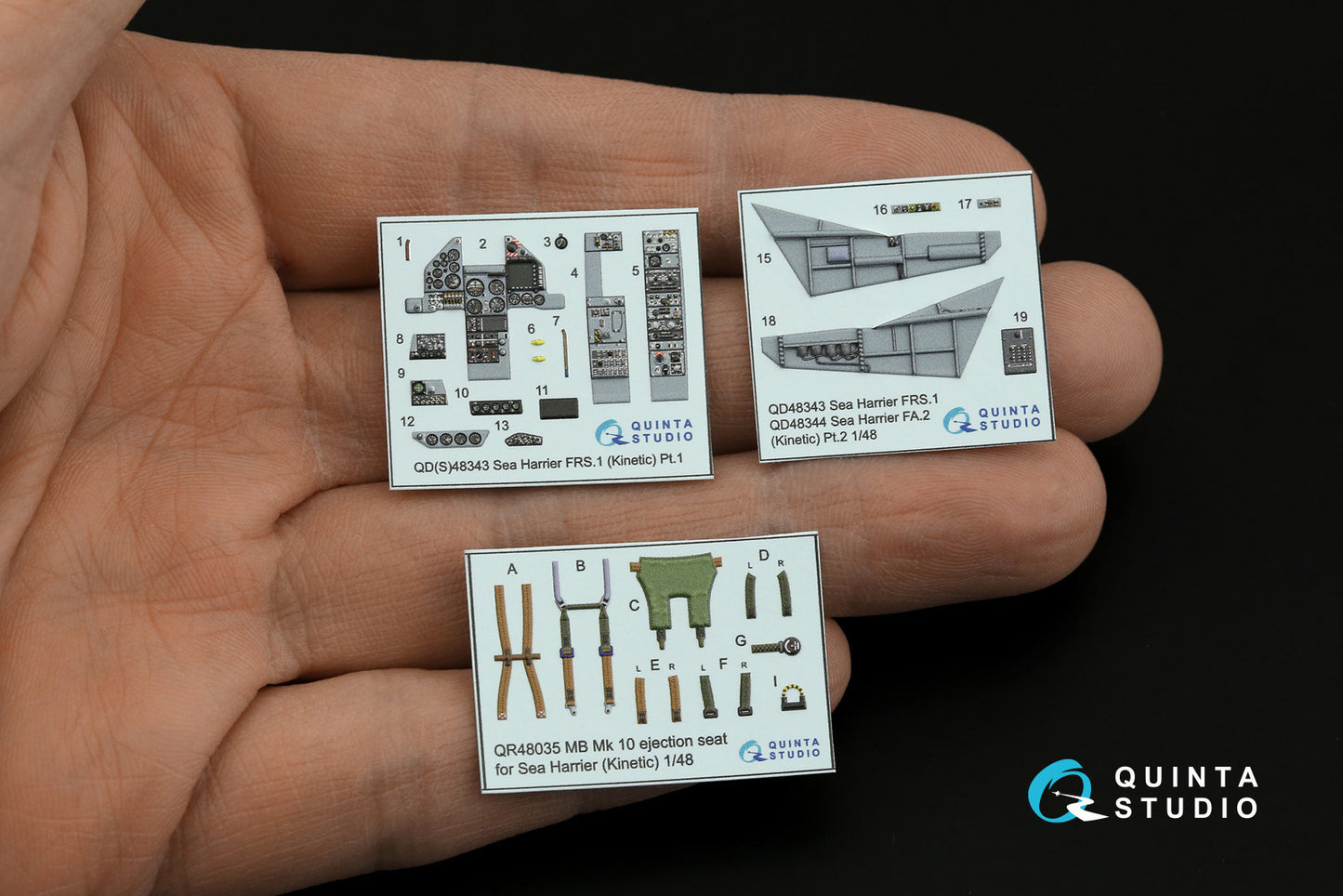 Quinta Studio QD48343 1:48 Sea Harrier FRS.1 3D Interior Decal