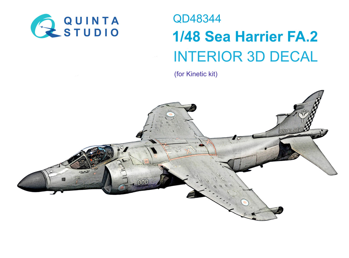 Quinta Studio QD48344 1:48 Sea Harrier FA.2 3D Interior Decal