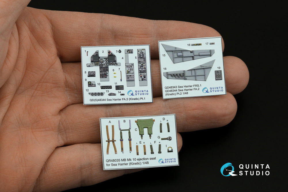 Quinta Studio QD48344 1:48 Sea Harrier FA.2 3D Interior Decal