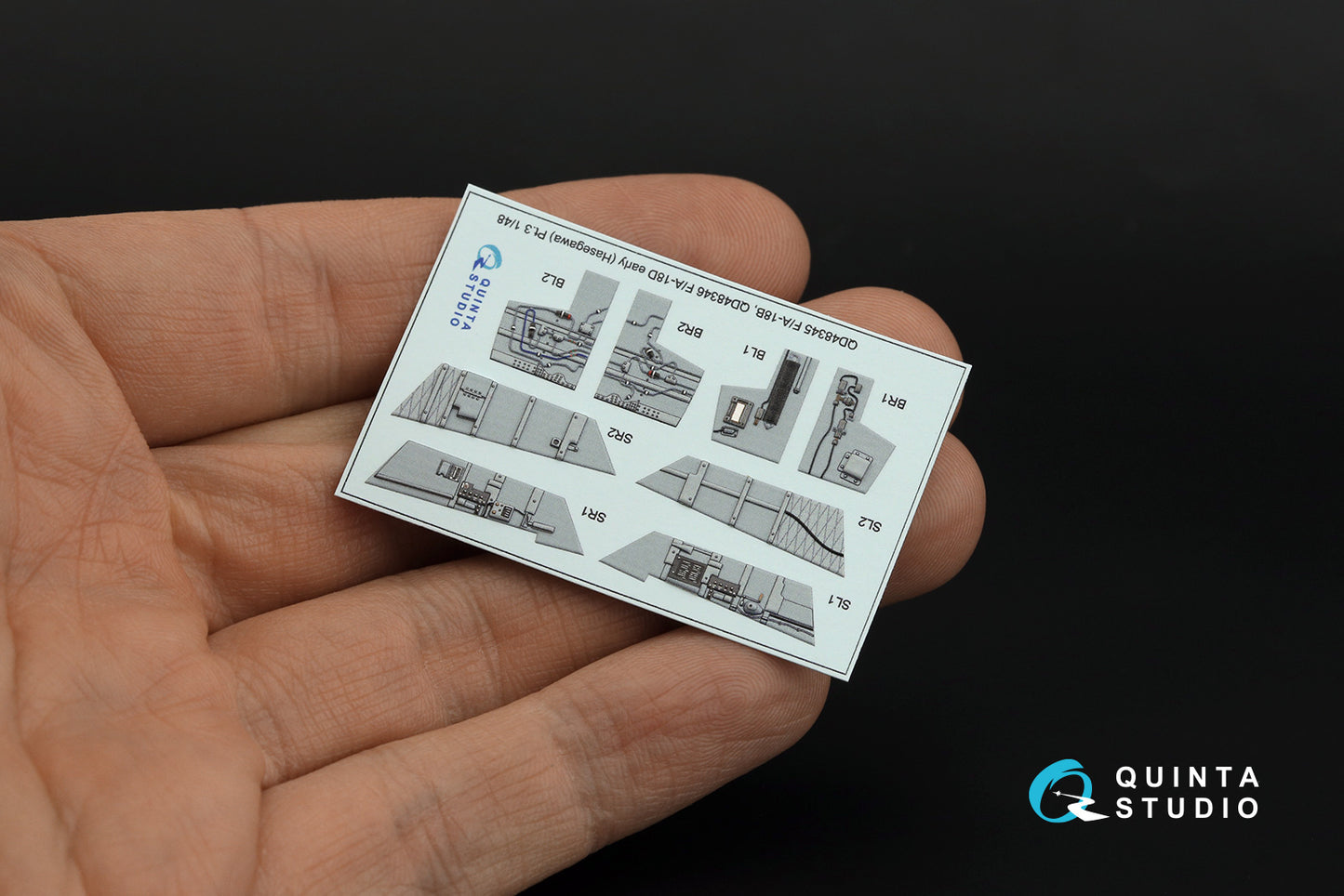 Quinta Studio QD48345 1:48 Boeing F/A-18B 3D-Printed Interior Decals