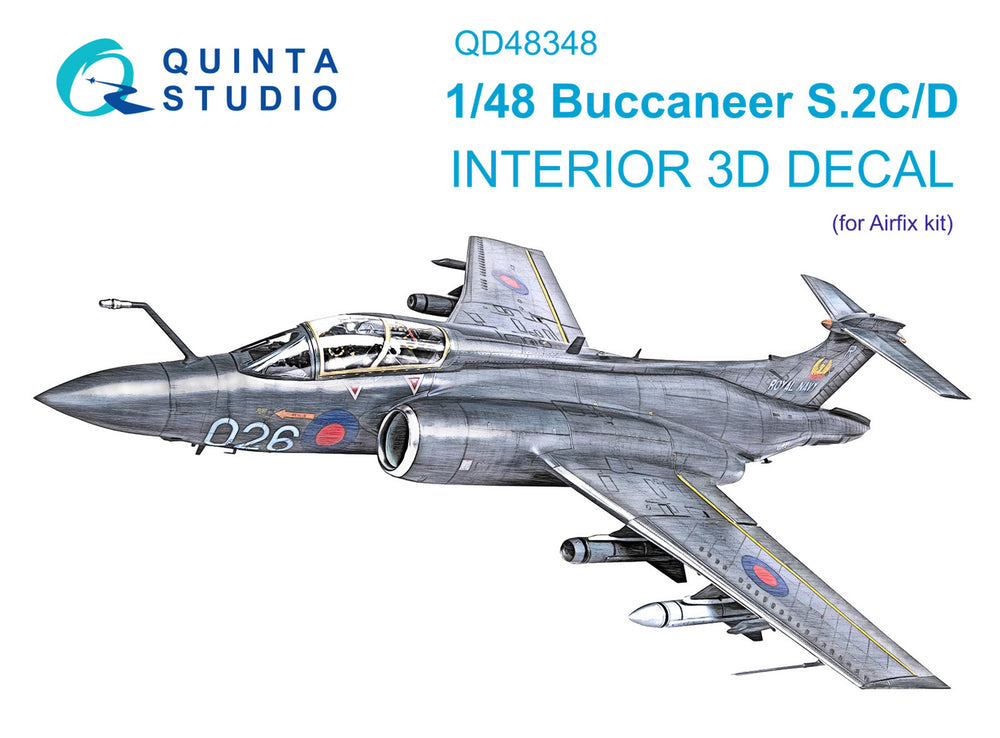 Quinta Studio QD48348 1:48 Buccaneer S.2C/D 3D Interior Decal