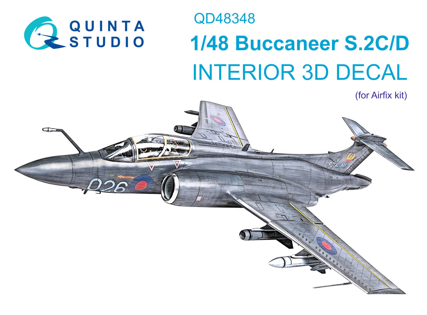 Quinta Studio QD48348 1:48 Buccaneer S.2C/D 3D Interior Decal
