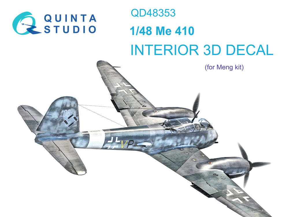Quinta Studio QD48353 1:48 Me-410A-1 3D Interior Decal