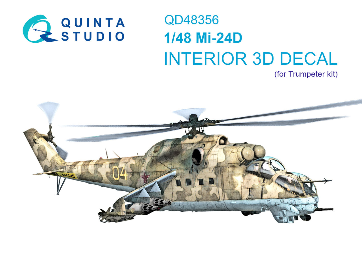 Quinta Studio QD48356 1:48 Mil Mi-24D 3D-Printed Interior Decals