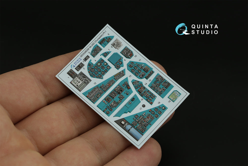 Quinta Studio QD48356 1:48 Mil Mi-24D 3D-Printed Interior Decals