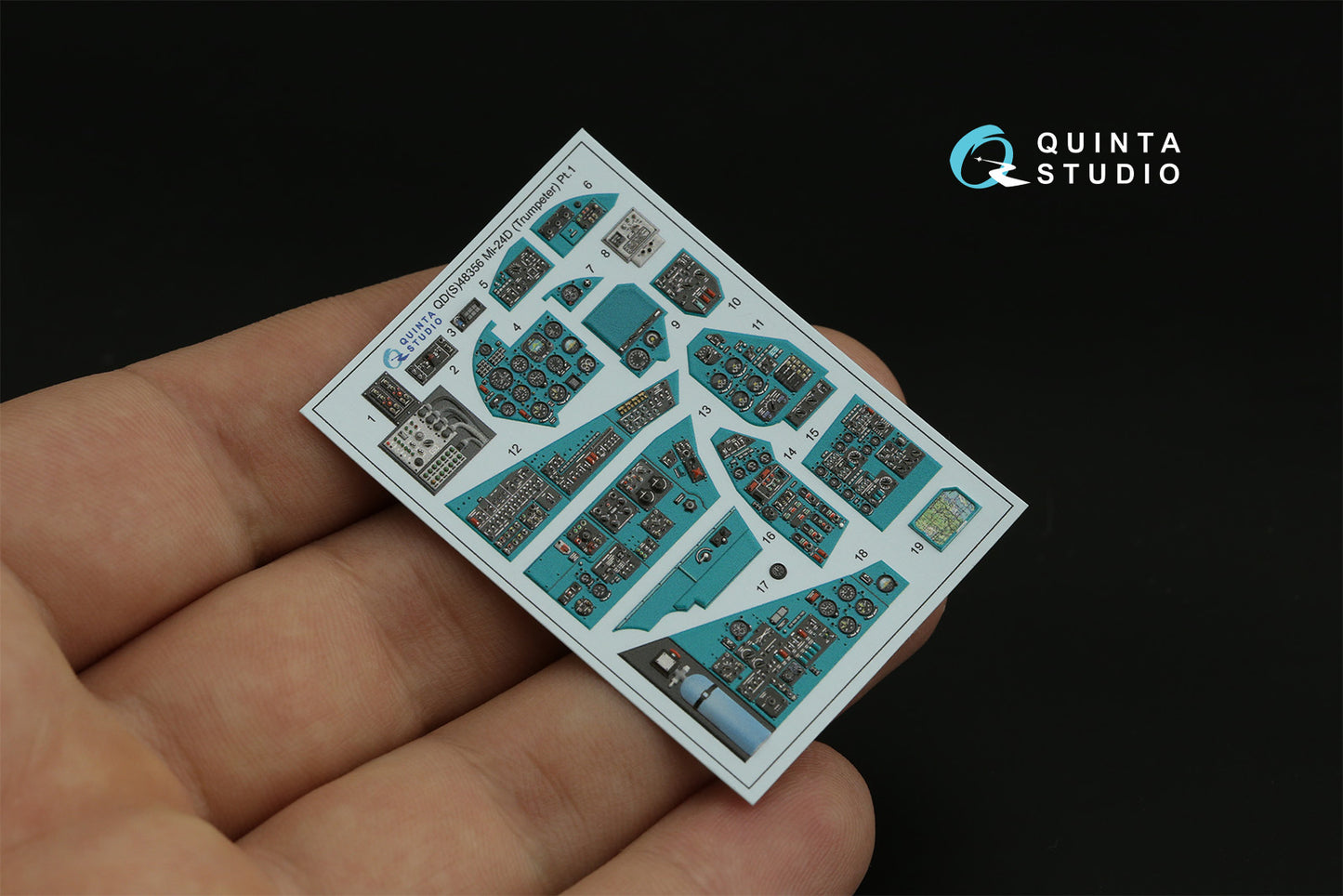 Quinta Studio QD48356 1:48 Mil Mi-24D 3D-Printed Interior Decals