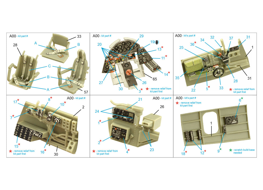 Quinta Studio QD48359 1:48 TBF-1 Avenger 3D Interior Decal