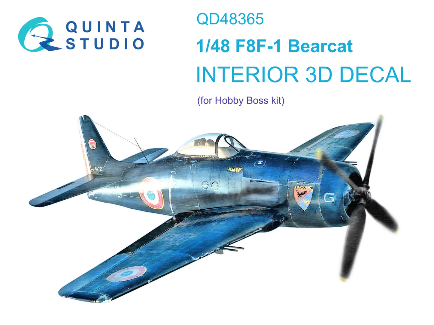 Quinta Studio QD48365 1:48 F8F-1 Bearcat 3D Interior Decal