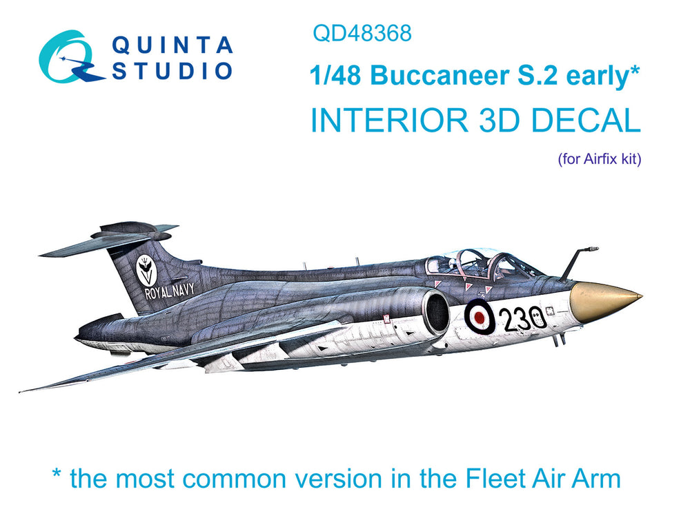 Quinta Studio QD48368 1:48 Buccaneer S.2 Early 3D Interior Decal