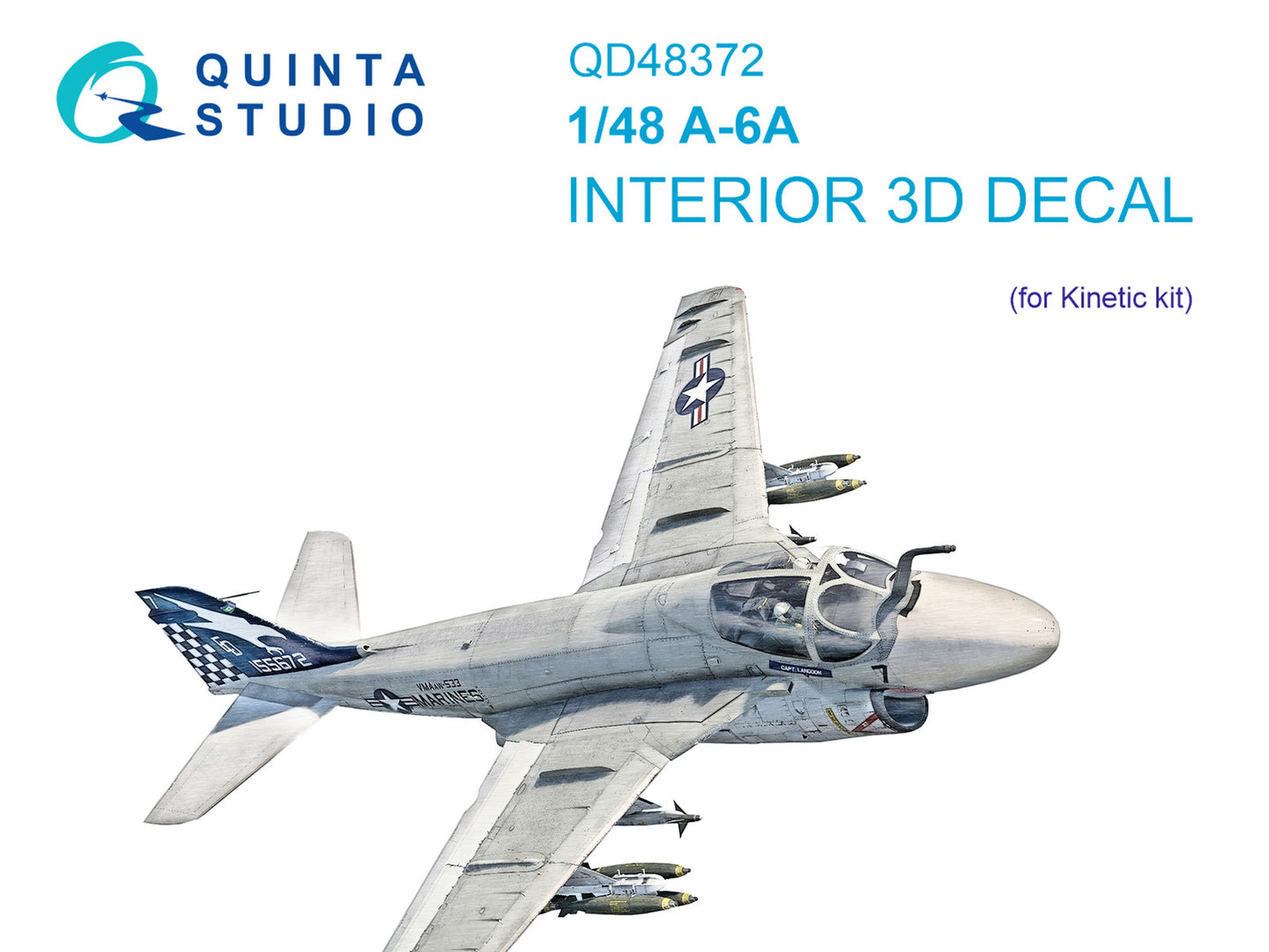 Quinta Studio QD48372 1:48 A-6A Intruder 3D Interior Decal